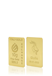Lingotto Oro segno zodiacale Capricorno 4 Kt da 10 gr. - Idea Regalo Segni Zodiacali - IGE: Italy Gold Exchange